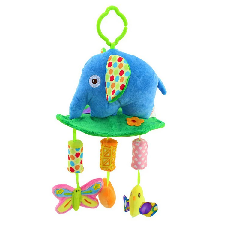Large elephant plush toys rattle for kids toy H031C
