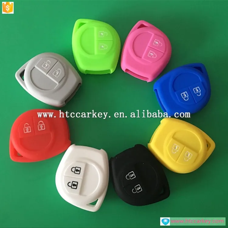 Auto key 2 button silicone car key cover for suzuk