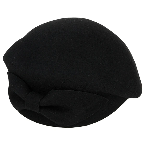 New Arrival Women Elegant Solid Color Wool Felt Beret Hat