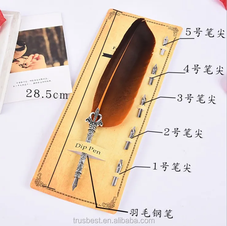 Personalized Beautiful Luxury Best Gift Quill Fountain Pen Feather Pen