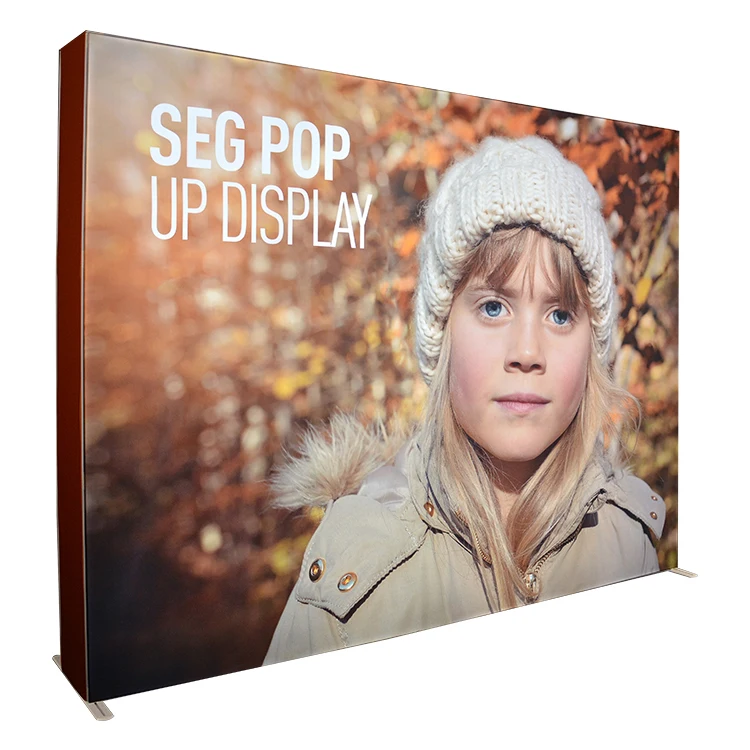 
top selling seg pop up displays advertisement led exhibition lightbox 