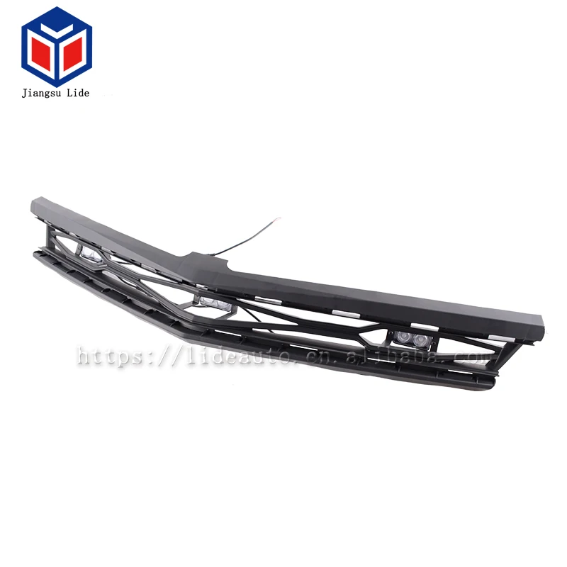 Car Front Grille With Red Led Light For 2016-2017 Chevy Camaro SS