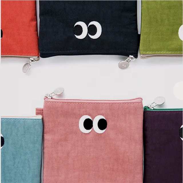 cheap embroidery tampon storage travel cosmetic pouch cute nylon cosmetic pouch