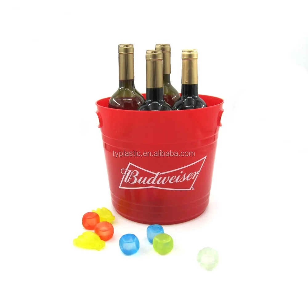 Plastic 6 Pack Beer Bottle Holder Ice Bucket