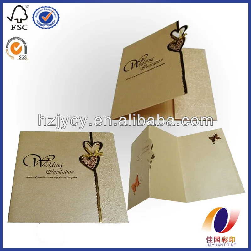 Customized Printing European Style Invitations Hollow out Exquisite Wedding Invitations Holiday Greeting Card