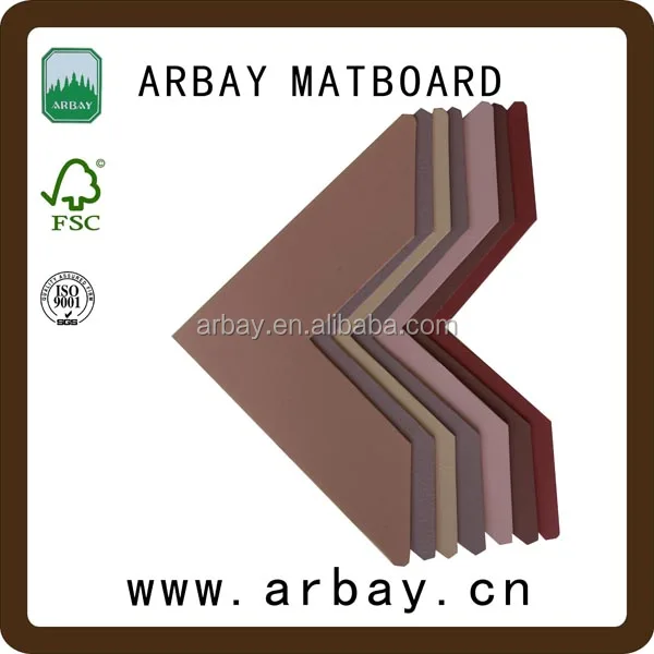 
high quality precut or uncut acid free custom collage mat board/pictur frame matboard/art frame matboard 