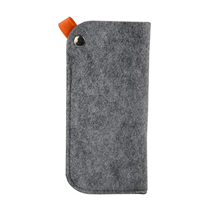 High Quality Eyeglasses Pouches Portable Felt Eyewear Optical Sunglasses Bag Customized Pouch