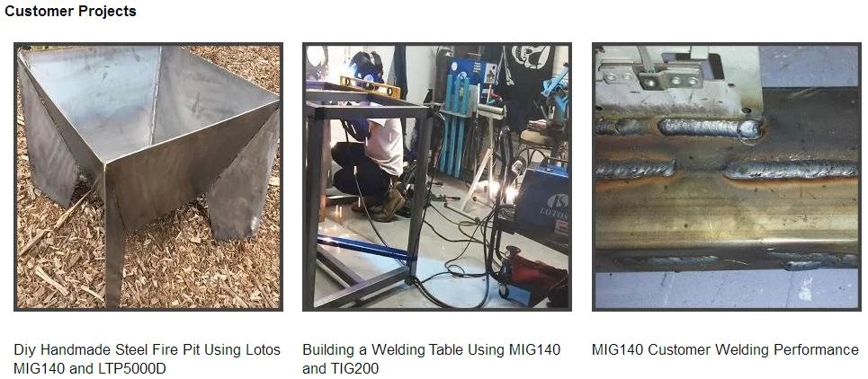 LOTOS MIG140 MOSFET High Frequency DC inverter igbt mig 140 welder inverter mig co2 welding machine