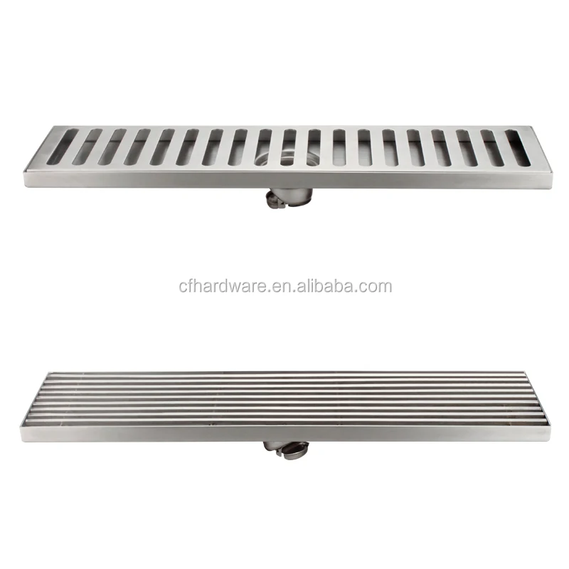 
Residential and Commercial 304 Stainless Steel Linear Floor Drains Anti-Blocking Long Bar Shape Shower Waste for Hotel Project 