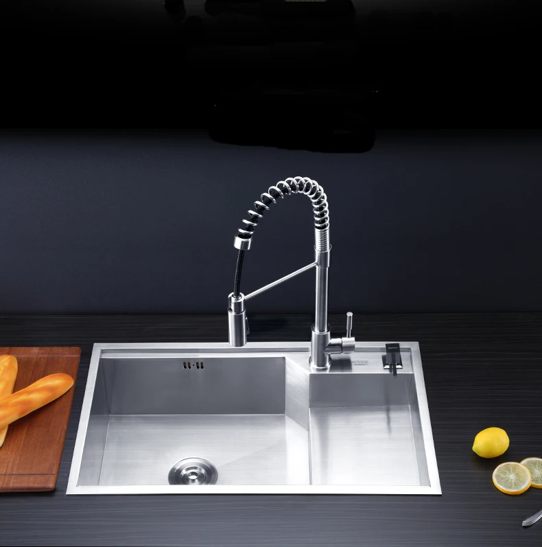 Раковина из нержавеющей стали с одной чашей кухонная раковина индивидуального размера дешевая