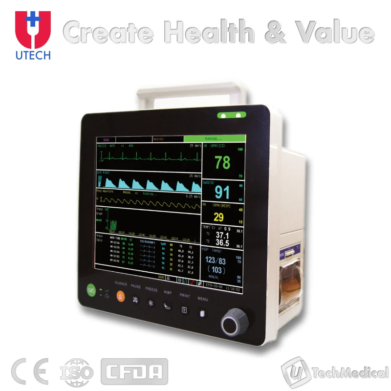 PM6000V Patient Monitor Veterinary Vital Signs Monitor for Cat/Dog/Horse Patient