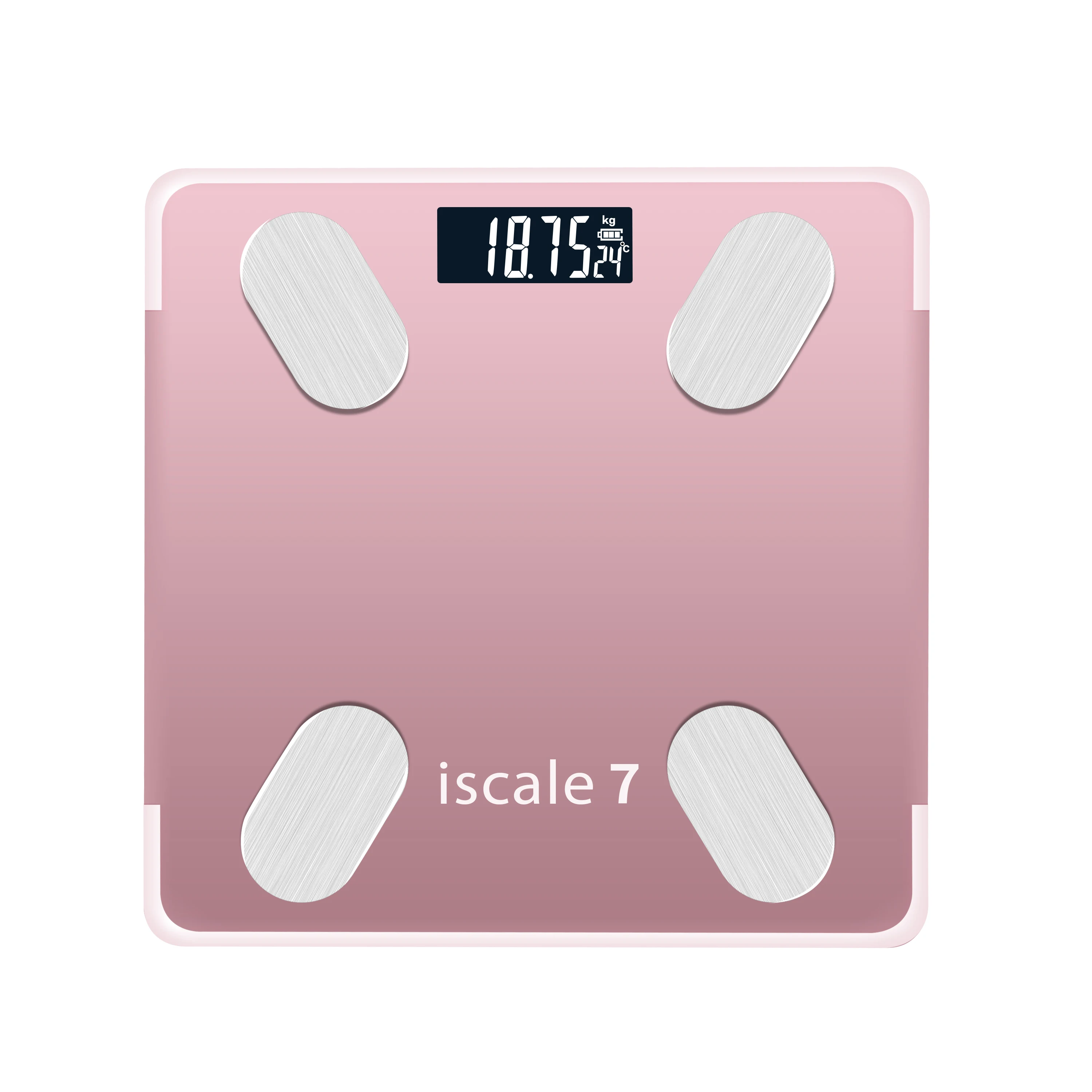 
Digital Portable Scale Pink & Red & Black Healthy Fashion Electronic Wireless Connect Weighing Scale 
