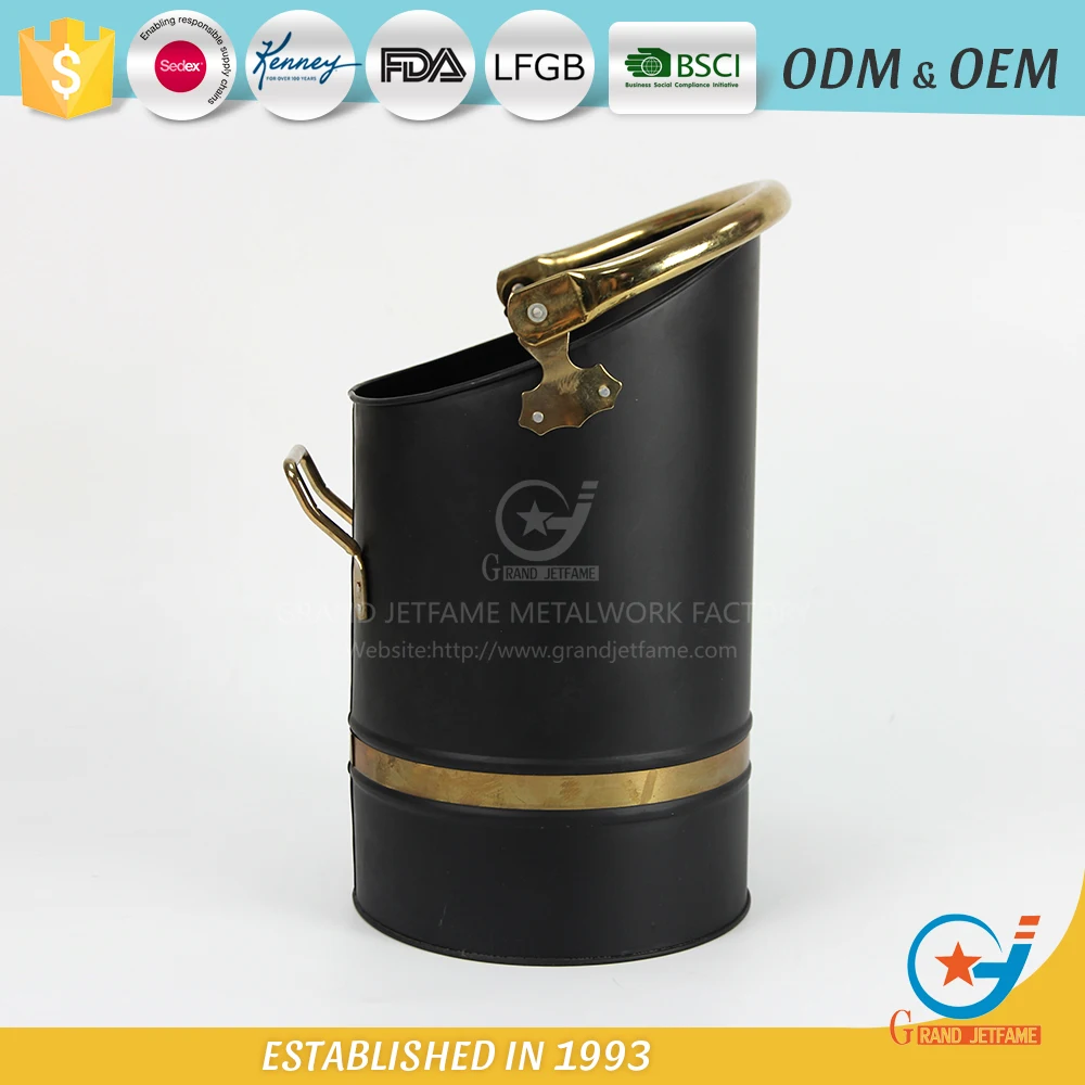 rugged coal hod bucket high quality fireplace ash holder for house