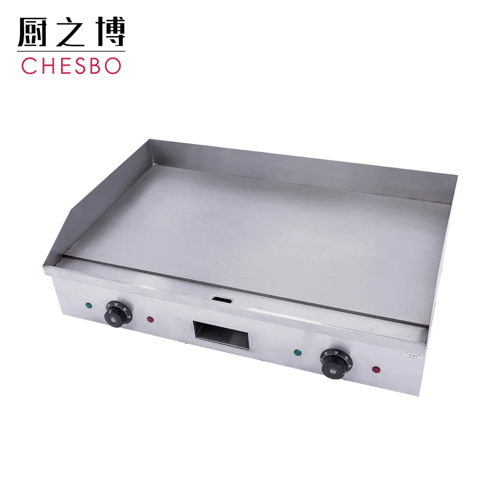 Factory wholesale Stainless steel induction griddle cooker flat cast bbq grill pan commercial grill griddle