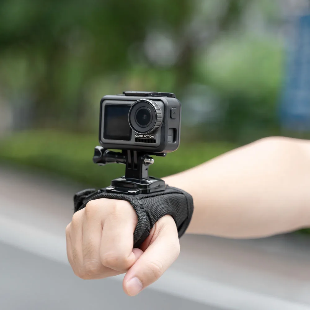 Telesin вращающийся на 360 градусов ремешок запястье держатель для штатива DJI Osmo Action Go Pro Hero5/6/7