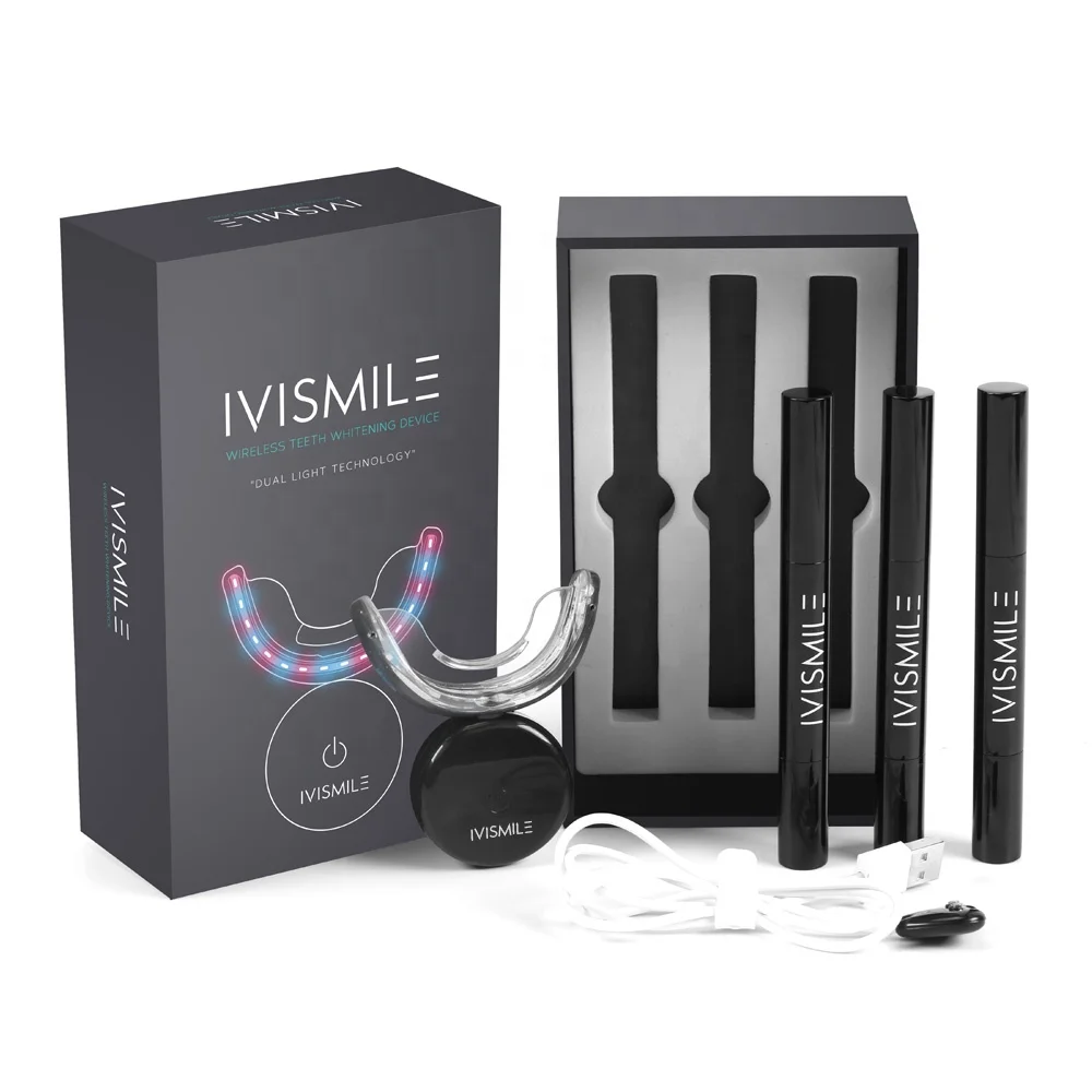 Whitening Kit With Blue Light IVISMILE Teeth Whitening Kit Private Logo Dropshipping