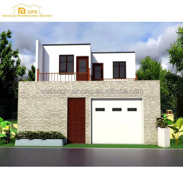 Two floor/story prefab house villa house 2018 new design