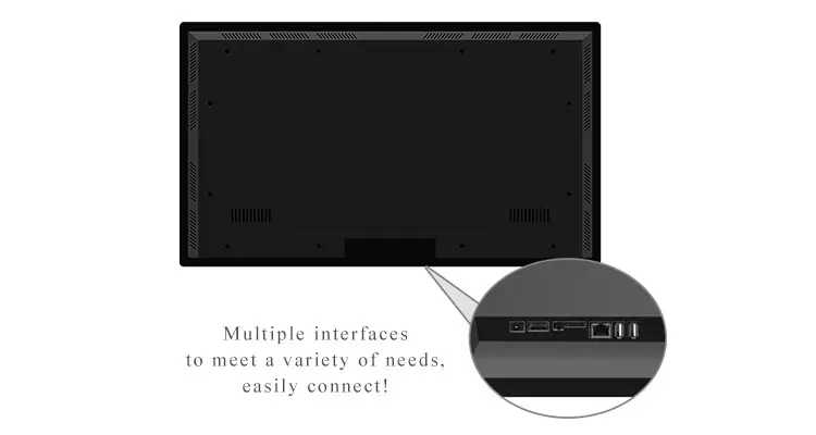55 65 inch wall mounted airport 4k information kiosk digital signage advertising player