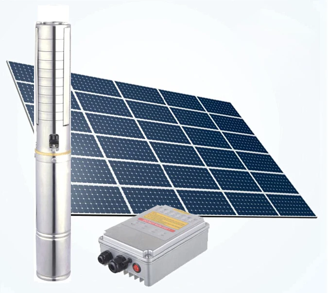 JINTAI 4 inches high flow borehole solar powered water pump solar panel system