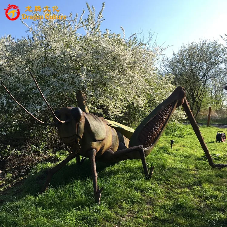 Реалистичные анимированные аниматронных Кузнечик модель насекомых