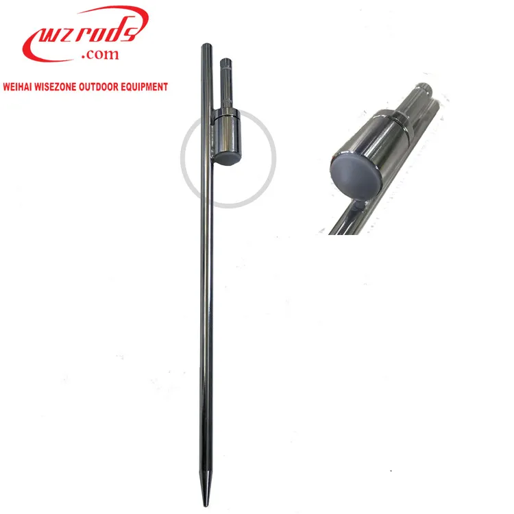 
Weihai Wisezone Outdoor Ads Display Equipment Ground Spike Ground Stake Anti Rust Finishing Silver Color 