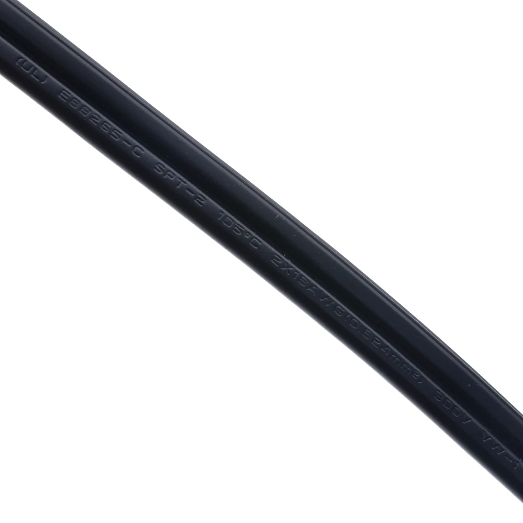 US Canada 2-prong Male To Female Power Extension Cable, NEMA 1-15P To 1-15R AC Power Cord 18AWG