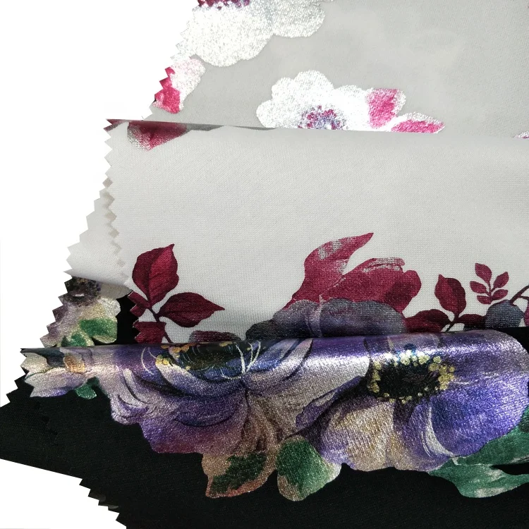 Hot Sale 3D Wholesale Printed 100% Polyester Dress Material Scuba Poly Span Fabric For Clothing