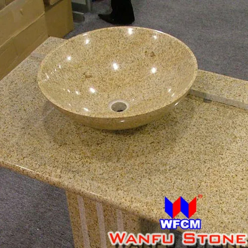 Желтый гранит экологичный деревенский камень умывальник