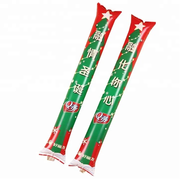 
Cheap custom design promotional cheering stick inflatable bang bang stick 