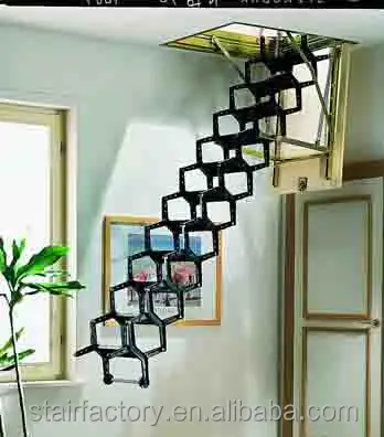 Electric retractable stairs, retractable loft stairs.L-291