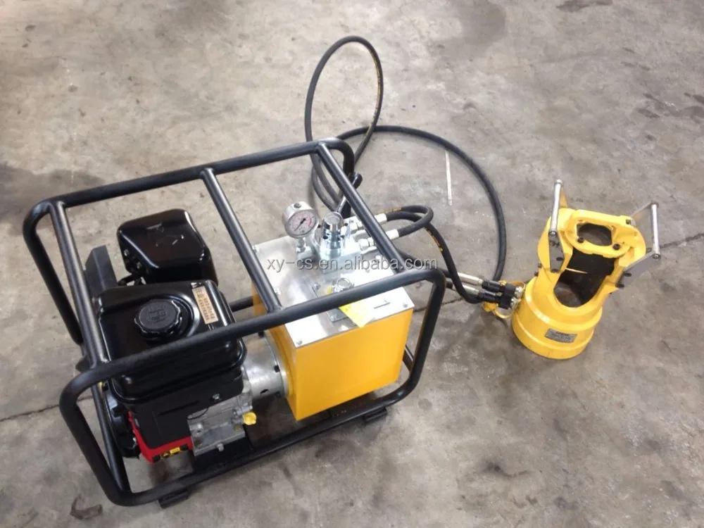 100 Ton Hydraulic Compressor Hydraulic Crimping Tool with Gasoline Engine Pump
