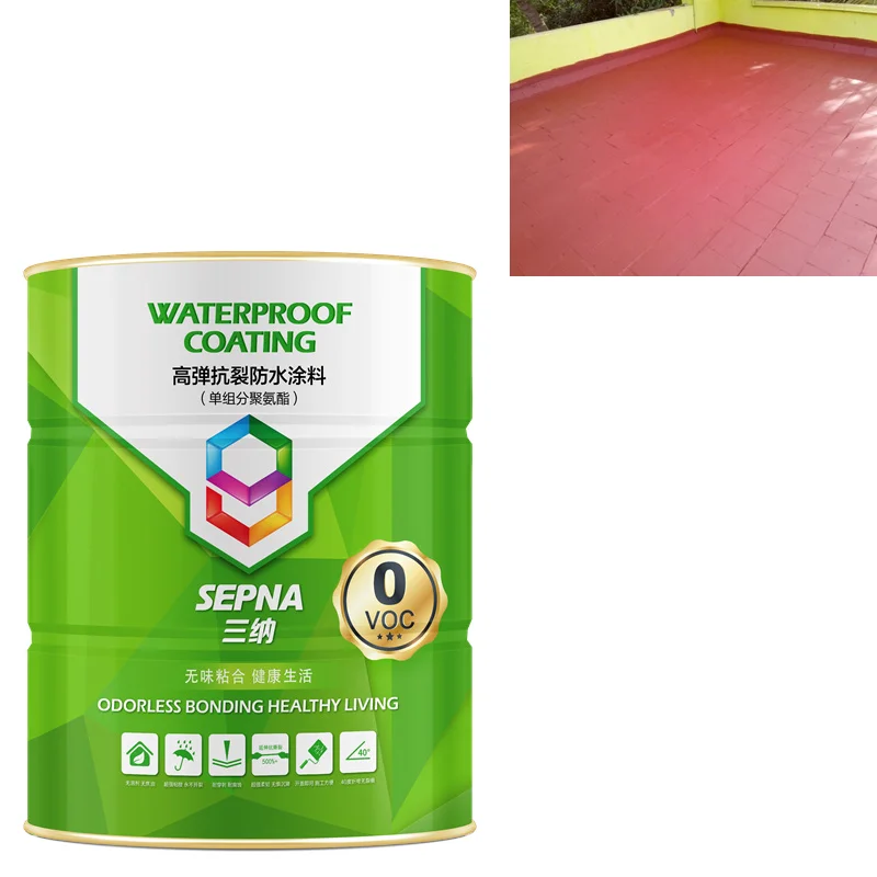 Excellent Waterproof Best Sealing One Component Polyurethane Waterproof Coating For Ventilated Basement Waterproofing
