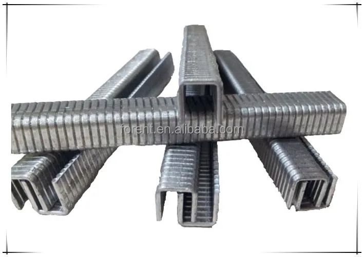 
aluminum staple /hot sale finish nail U shape staple/ furniture nail heavy duty staple 
