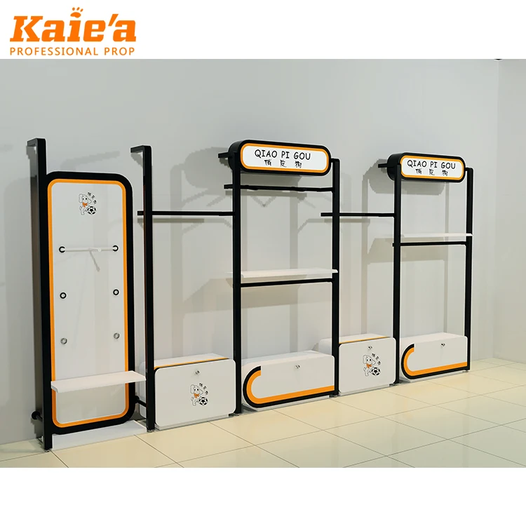 Custom Garment Metal Shelf Women Store Dress Display Stands Stainless Steel Gold Clothing Rack for Boutique Clothing Store