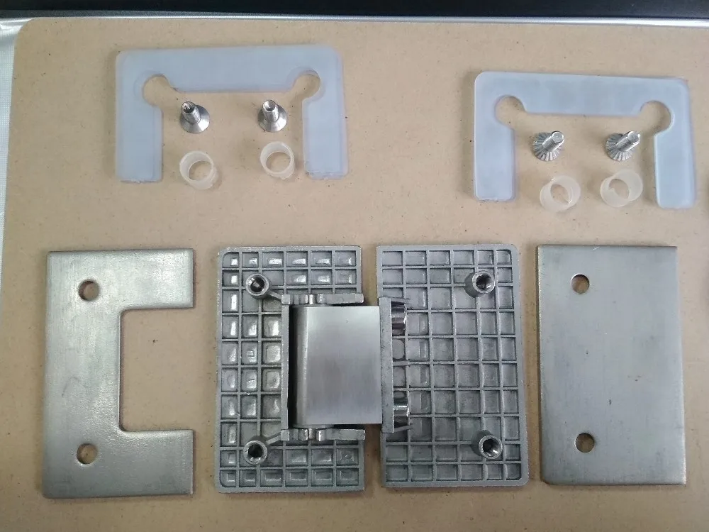 Opening & Closing of Showcase Bathroom Cabinet Stainless Steel Shower Door Hinges 180 Degree Black Glass Door Hinges