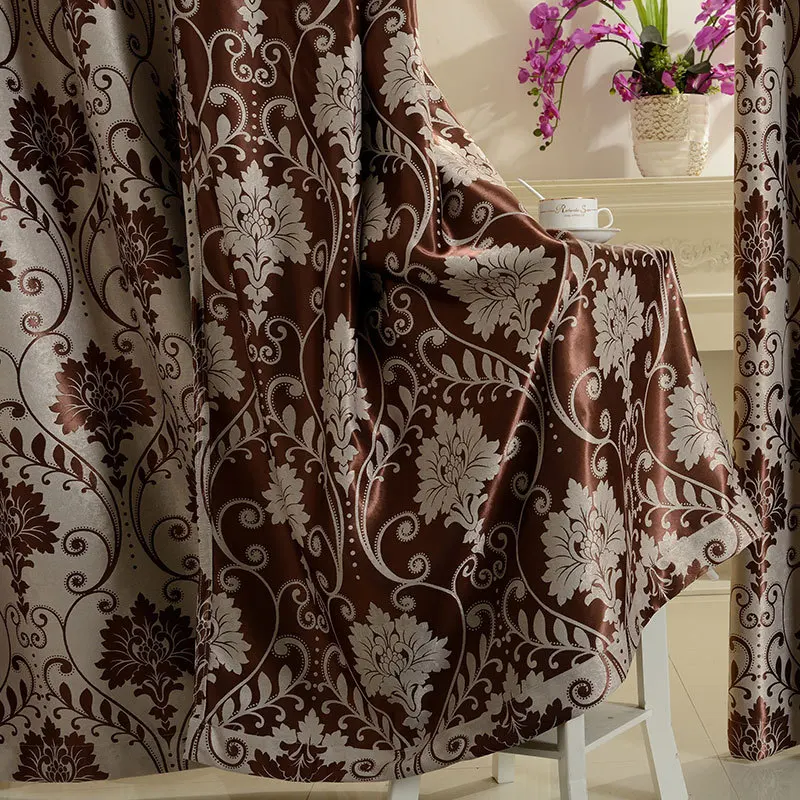 Wholesale cheap jacquard fabric printed roll curtain cloth