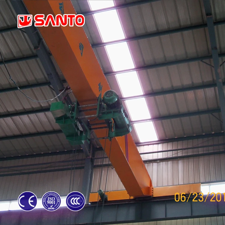 Single girder crane overhead top running EOT 1 ton 2 ton 5 ton 10 ton 16 ton 20 ton low headroom workshop use material handling