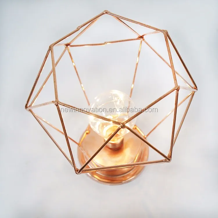 hot sale products table lamp for home decoration warm white copper wire light diamond lamp