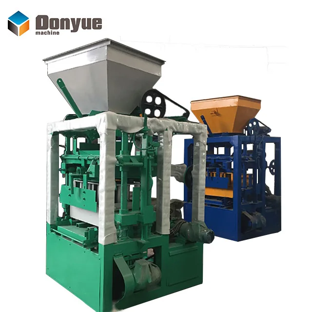 New brick machine qt4-24 manual concrete block machine for cement bricks