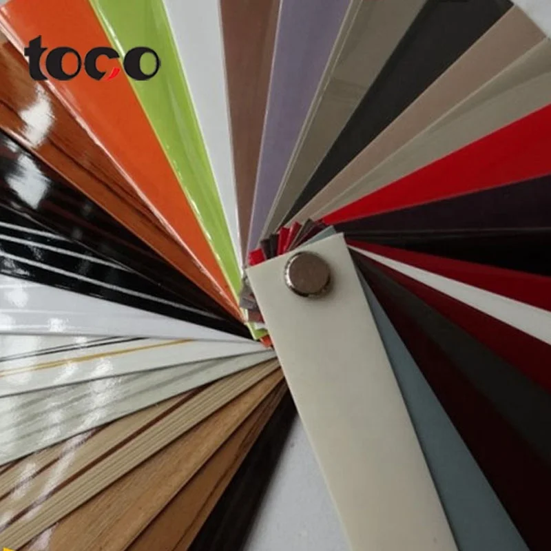TOCO Hot selling furniture accessories flexible kitchen cabinet PVC edge banding
