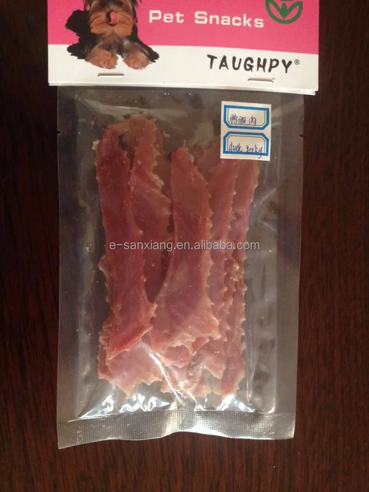 
dry duck breast dog treat pet snacks food 