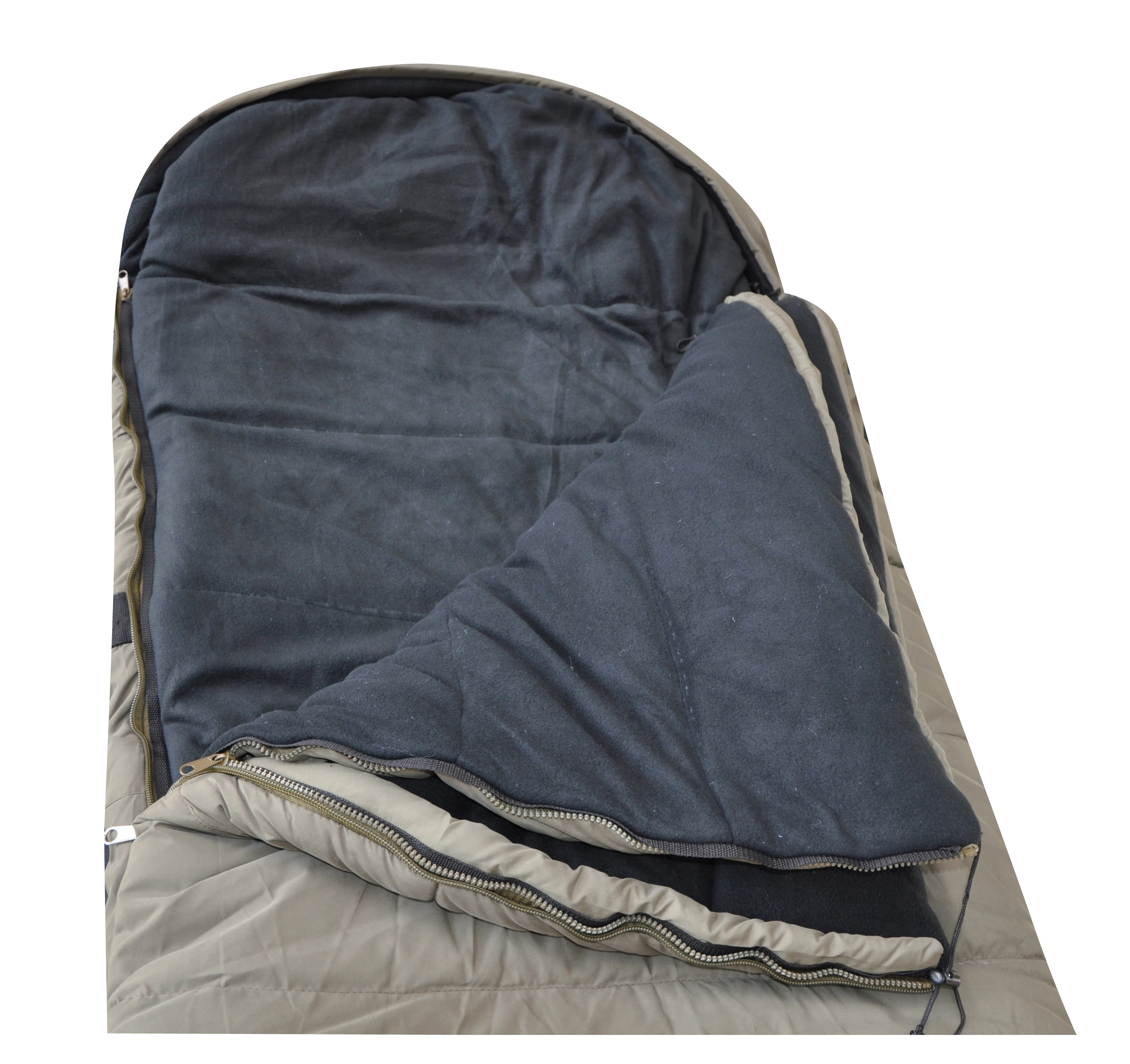 
carp bed with sleepng bag 