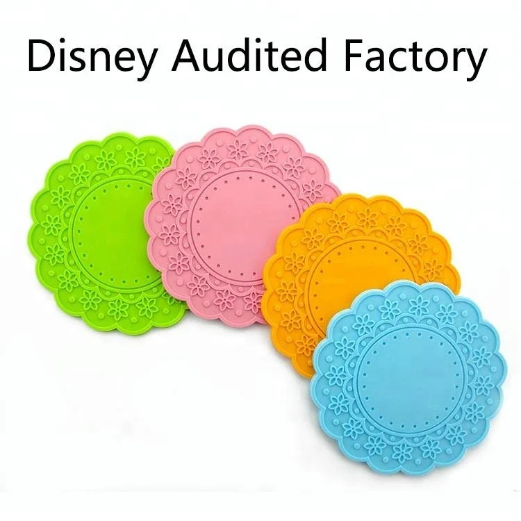 Custom High quality soft PVC adiabatic cup mat