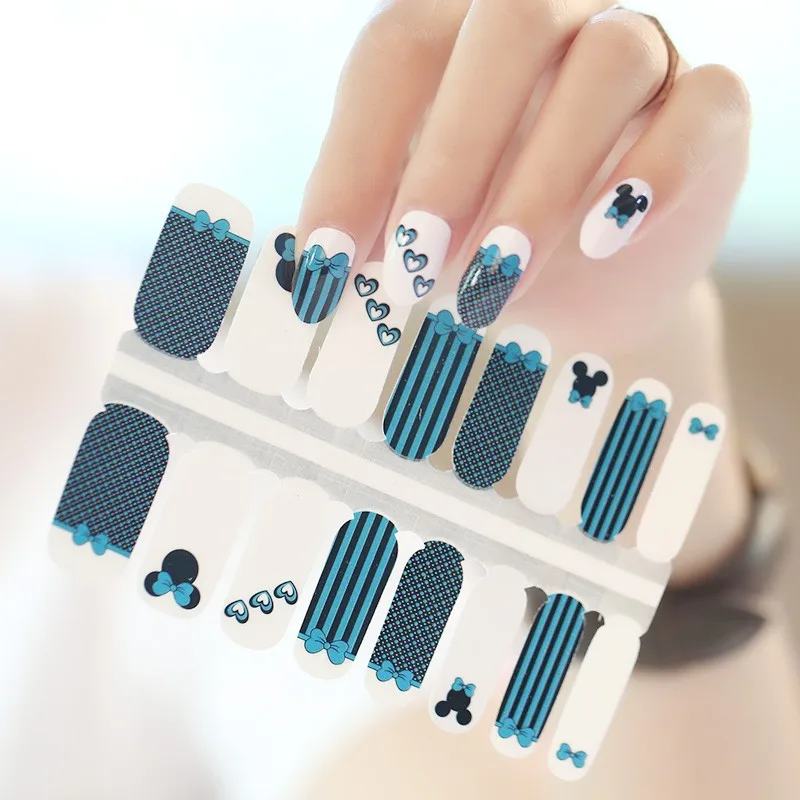 custom 3d nail art lacquer nail sticker nail polish wraps 2023