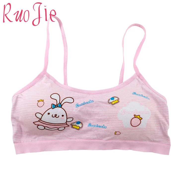 Custom color girls bra camisole girl cotton vest child soft wear girls underwear