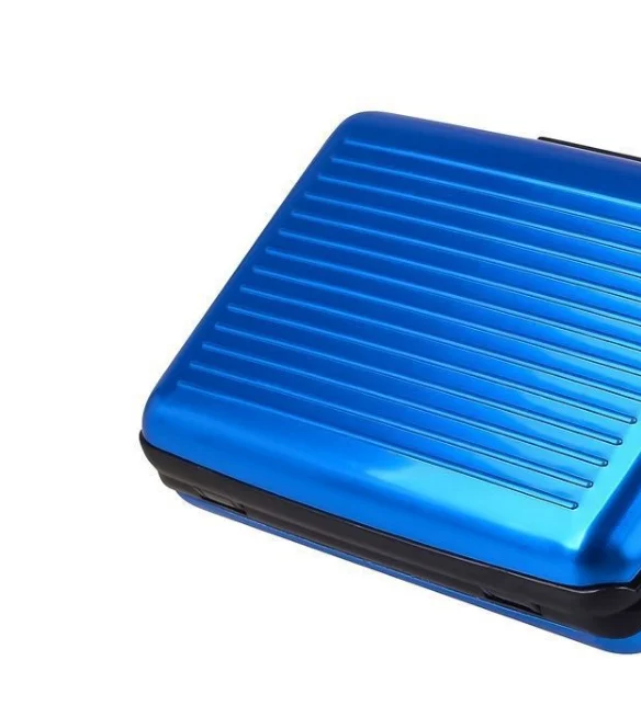 
RFID Aluminum Hard Wallet Credit Card Holder Metal ID Case for Men Women 