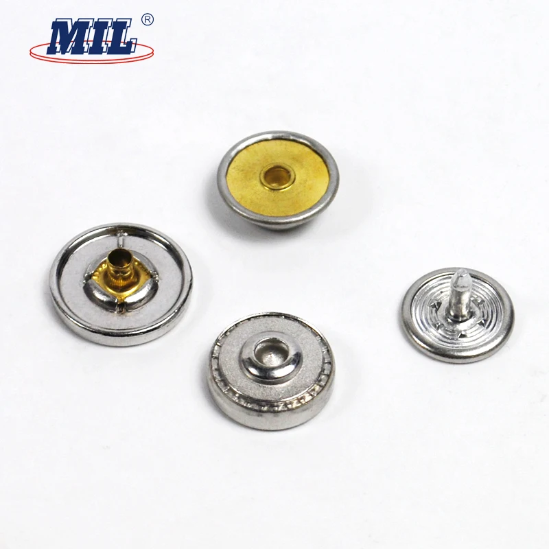 4 parts metal snap fastener button for clothing
