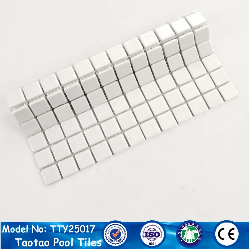 modern designer white glass mosaic tiles for swimming pool in venetian