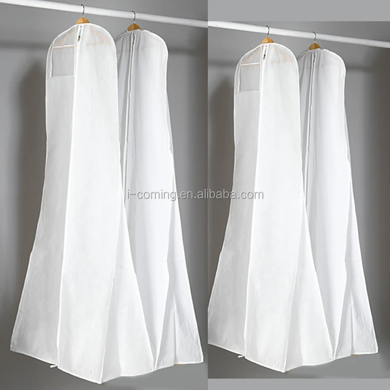 High Quality Long Dress Garment Bags Durable Cotton Woven Peva Polyester PP for Storage Packing Travel-Made in China