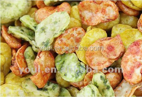 wasabi broad beans snacks hot for sale with halal kosher roasted broad beans